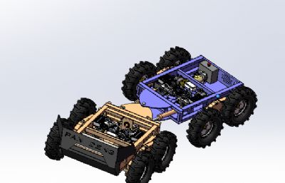 蟒式电动八驱车辆总装STEP