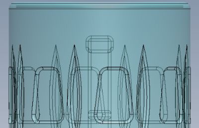 小底大身带柄花纹杯