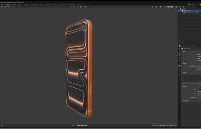 iPhone 17 Pro手机blender模型