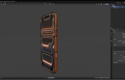 iPhone 17 Pro手机blender模型