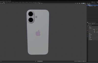 iPhone 17手机blender模型