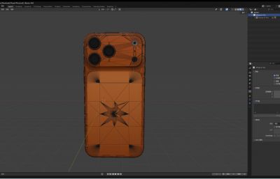 iPhone 17 Pro手机blender模型