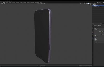 iPhone 17手机blender模型