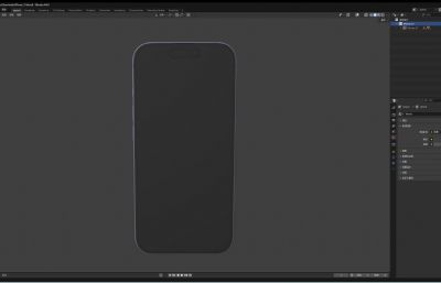 iPhone 17手机blender模型