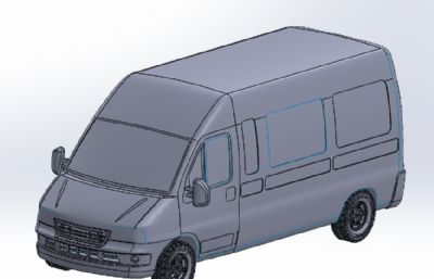 DUCATO 2004厢式货车模型