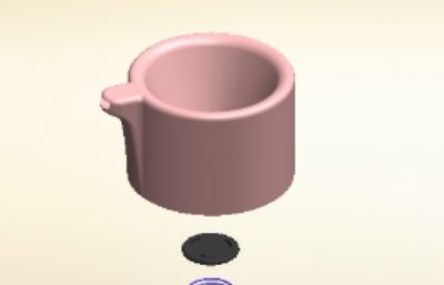 分体式圆口锥底茶水壶