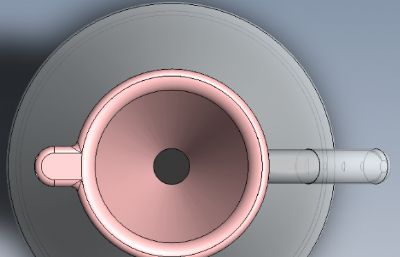 分体式圆口锥底茶水壶