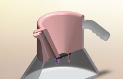 分体式圆口锥底茶水壶