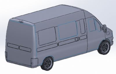 DUCATO 2004厢式货车模型