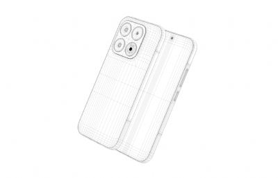 小米17智能手机C4D模型