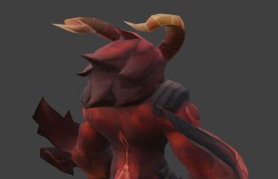 红buff怪物glb模型