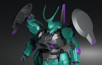 《机动战士高达：水星的魔女》-MD-0031L迪兰扎劳达专用机3D模型