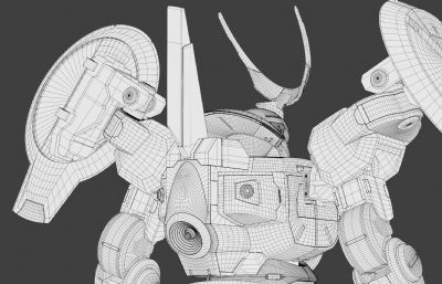 《机动战士高达：水星的魔女》-MD-0031L迪兰扎劳达专用机3D模型