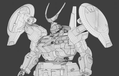 《机动战士高达：水星的魔女》-MD-0031L迪兰扎劳达专用机3D模型