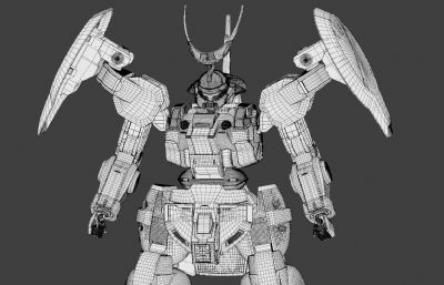 《机动战士高达：水星的魔女》-MD-0031L迪兰扎劳达专用机3D模型