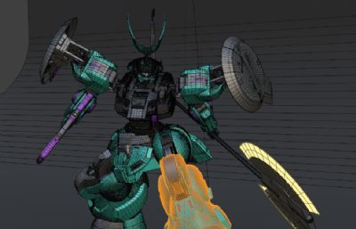 《机动战士高达：水星的魔女》-MD-0031L迪兰扎劳达专用机3D模型