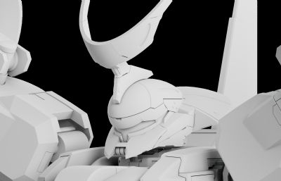 《机动战士高达：水星的魔女》-MD-0031L迪兰扎劳达专用机3D模型