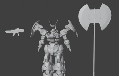 《机动战士高达：水星的魔女》-MD-0031L迪兰扎劳达专用机3D模型