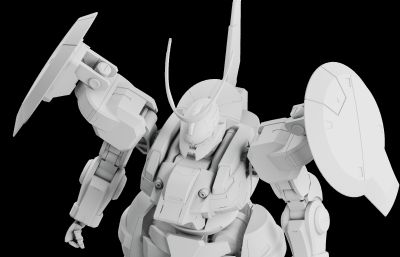 《机动战士高达：水星的魔女》-MD-0031L迪兰扎劳达专用机3D模型