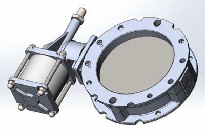 气动铝蝶阀DN200