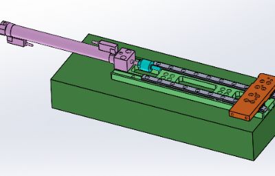 气缸直线滑轨机构