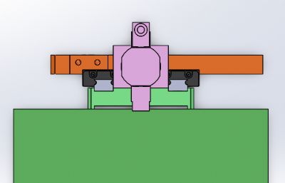 气缸直线滑轨机构