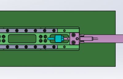 气缸直线滑轨机构