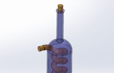 双口红酒瓶