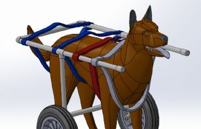 狗的轮椅模型