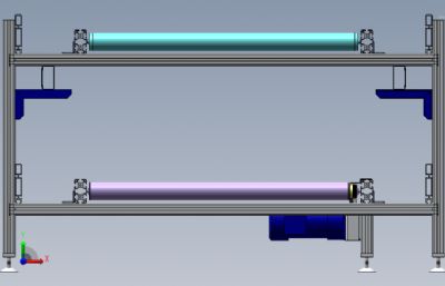 双层滚筒线下层动力