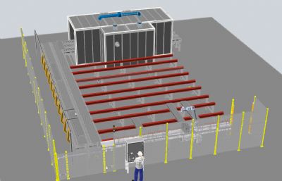 机器人金属标签传送装配线
