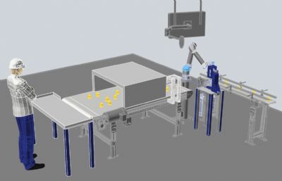 机器人检测与烤箱传送站