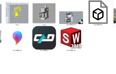 工业风咖啡机产品设计