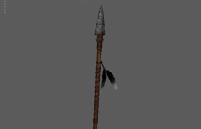 石矛 长矛石器 原始武器