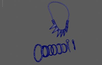 兽牙项链 古代项链 巫祭道具