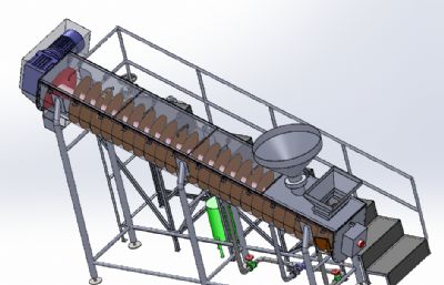 U型斜螺旋输送机