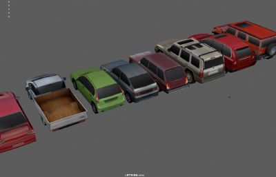 低面汽车 越野车 小轿车