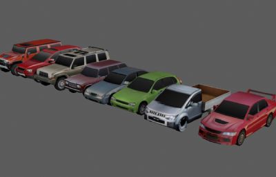 低面汽车 越野车 小轿车