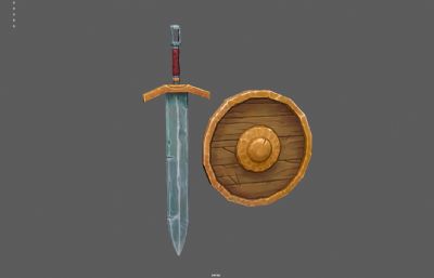 卡通剑 剑盾 盾牌