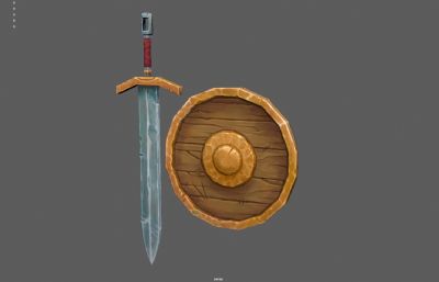 卡通剑 剑盾 盾牌