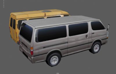 面包车 箱货车 MPV商务车塌陷模型