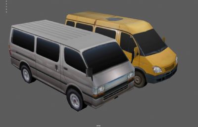 面包车 箱货车 MPV商务车塌陷模型