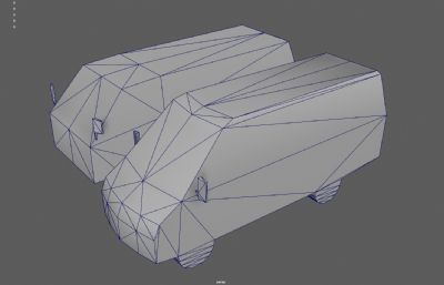 面包车 箱货车 MPV商务车塌陷模型