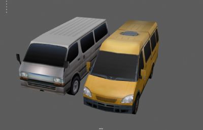 面包车 箱货车 MPV商务车塌陷模型