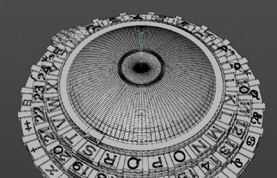 带有代码区域的蒸汽朋克指南针