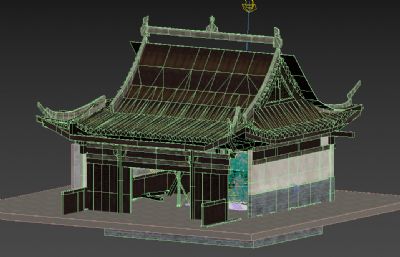 破损佛像,寺庙废墟场景