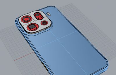 OPPO Find X9 Pro手机3D模型