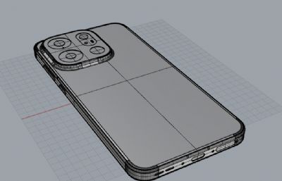 OPPO Find X9手机3D模型