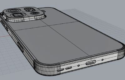 OPPO Find X9 Pro手机3D模型