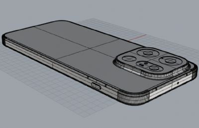 OPPO Find X9手机3D模型